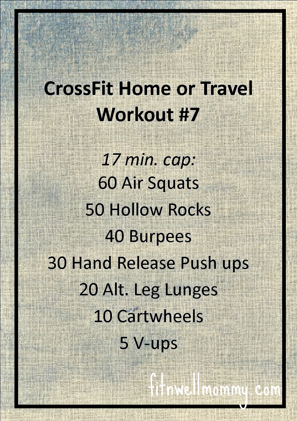 CrossFit Home or Travel WOD #7 - Deliciously Fit
