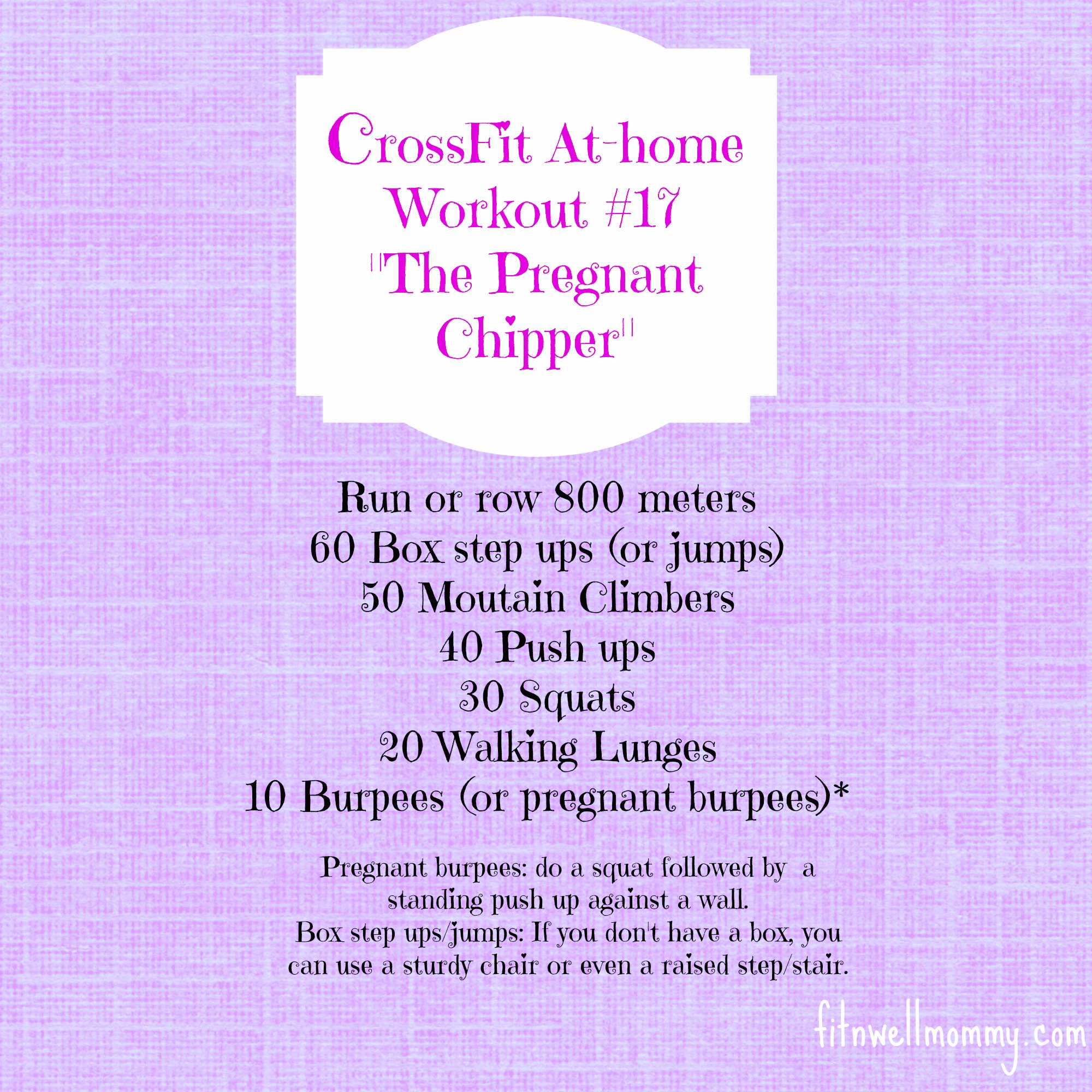 chipper workout at home